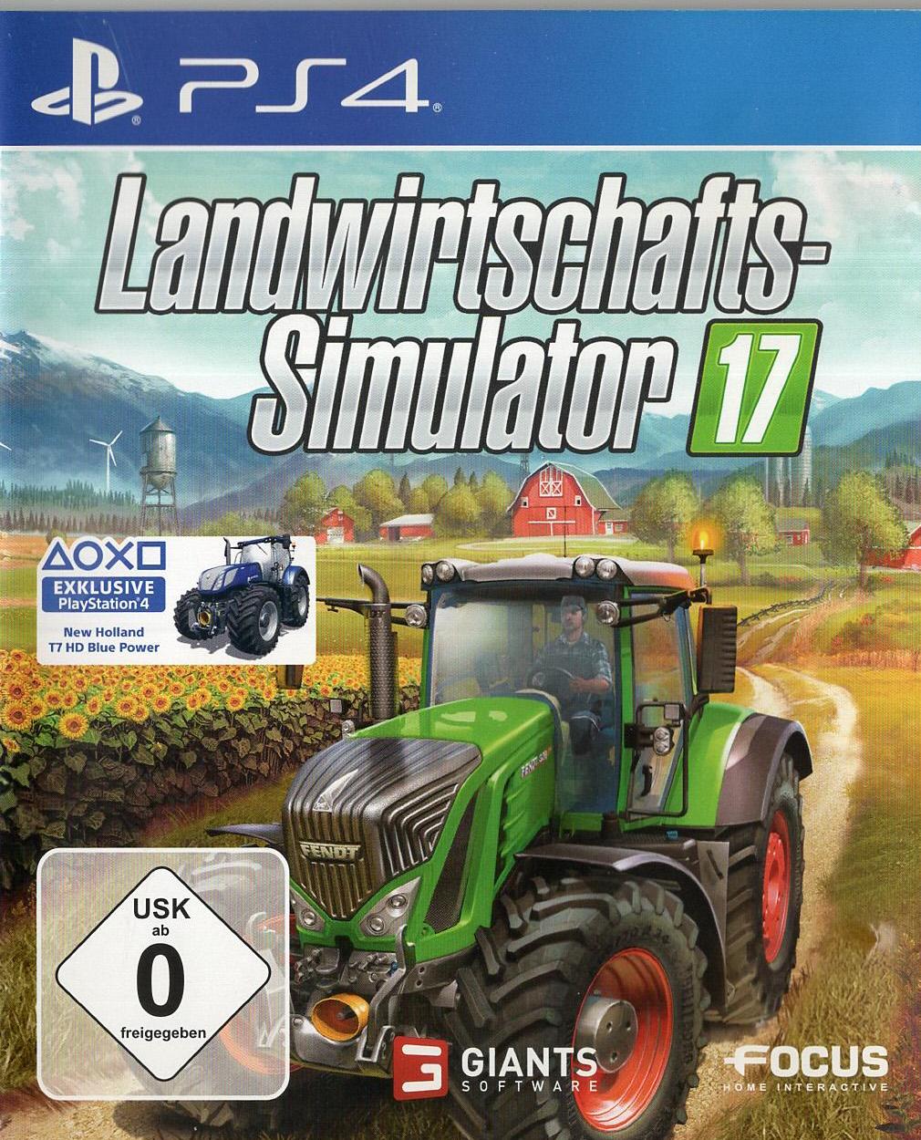 Landwirtschafts-Simulator 17 - PlayStation 4 Vorderseite