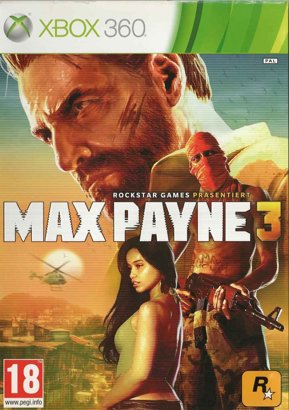 Max Payne 3 - Xbox 360 Vorderseite