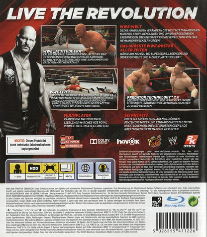 WWE '13 - PlayStation 3 Rückseite