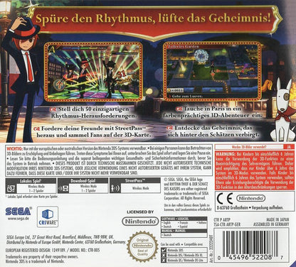 Rhythm Thief & der Schatz des Kaisers - Nintendo 3DS Rückseite