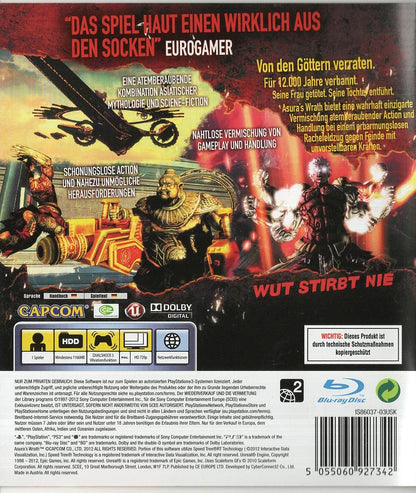 Asura's Wrath - PlayStation 3 Rückseite