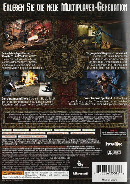Shadowrun - Xbox 360 Rückseite