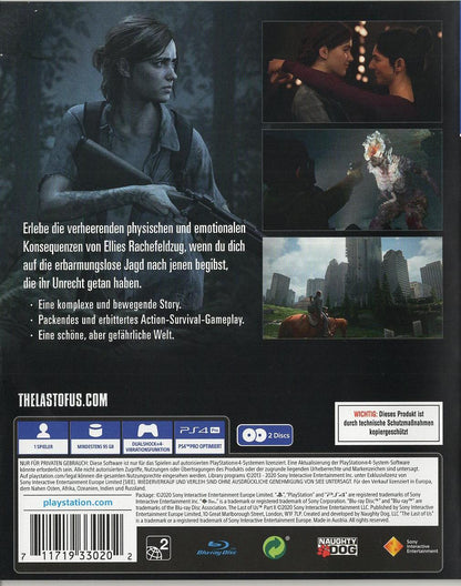 The Last of Us Part II - PlayStation 4 Rückseite