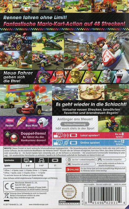 Mario Kart 8 Deluxe - Nintendo Switch Rückseite
