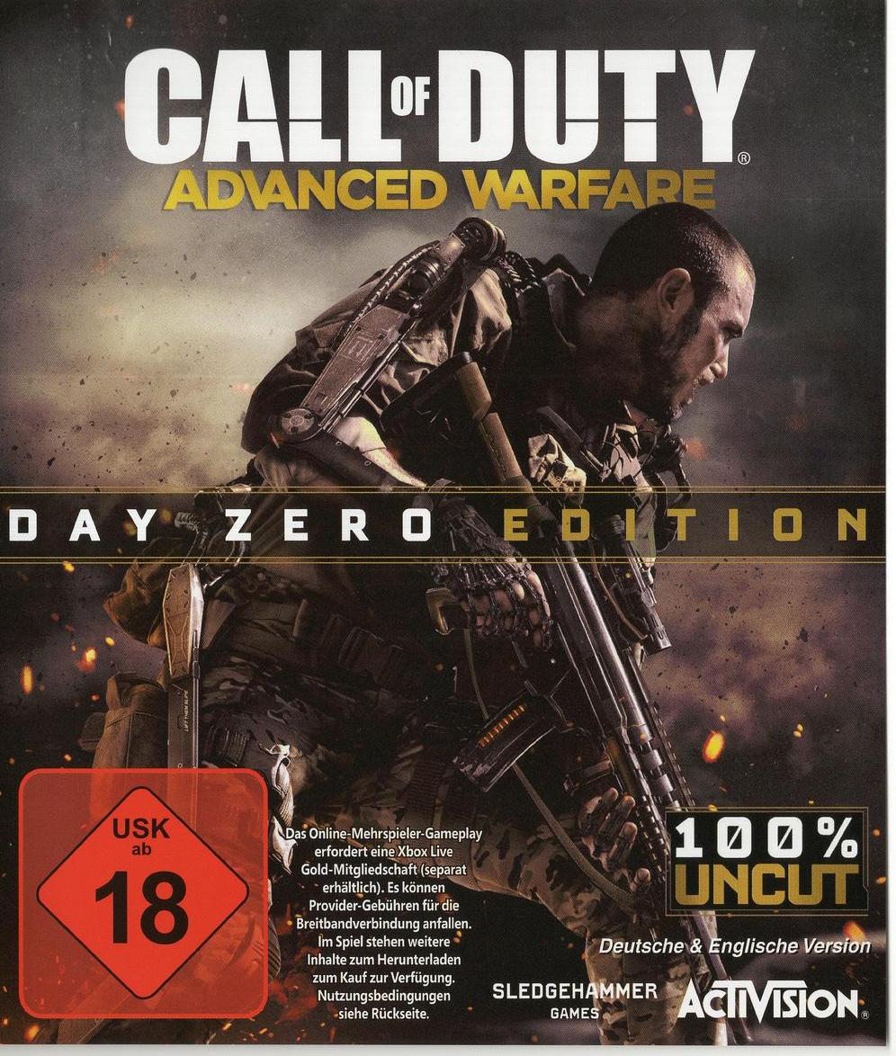 Call of Duty: Advanced Warfare - Day Zero Edition - Xbox One Vorderseite