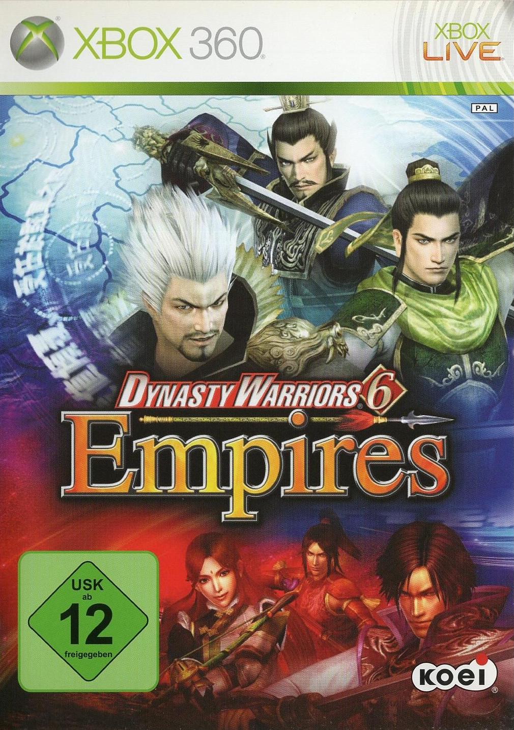 Dynasty Warriors 6 Empires - Xbox 360 Vorderseite
