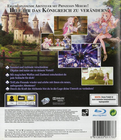 Atelier Meruru: The Apprentice of Arland - PlayStation 3 Rückseite