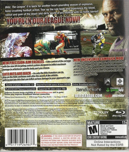 Blitz: The League II - PlayStation 3 Rückseite