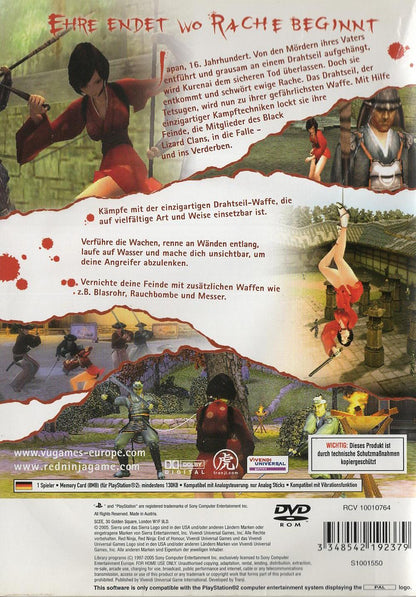 Red Ninja: End of Honour - PlayStation 2 Rückseite