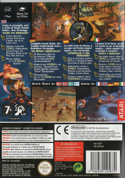 Asterix & Obelix XXL - Nintendo GameCube Rückseite