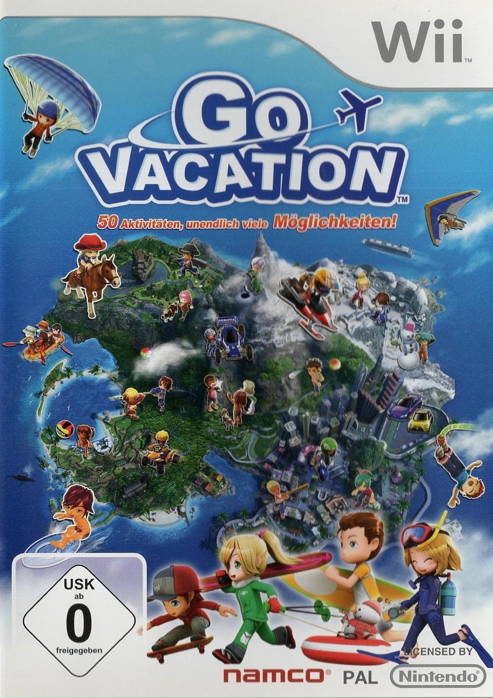 Go Vacation - Nintendo Wii Vorderseite