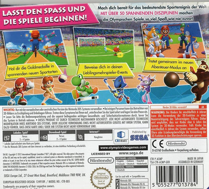 Mario & Sonic bei den Olympischen Spielen: London 2012 - Nintendo 3DS Rückseite