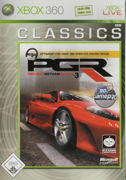 Project Gotham Racing 3 - Xbox 360 Vorderseite