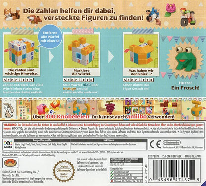 Picross 3D: Round 2 - Nintendo 3DS Rückseite