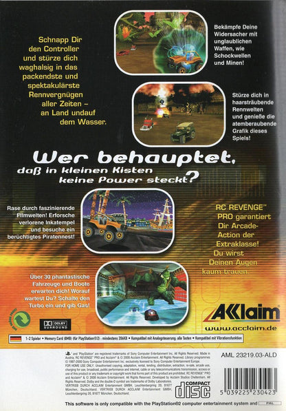 RC Revenge Pro - PlayStation 2 Rückseite