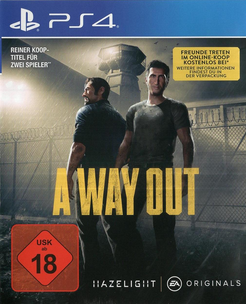 A Way Out - PlayStation 4 Vorderseite