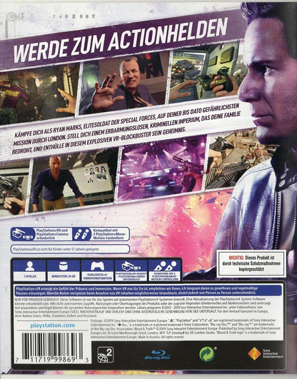 Blood & Truth - PlayStation 4 Rückseite
