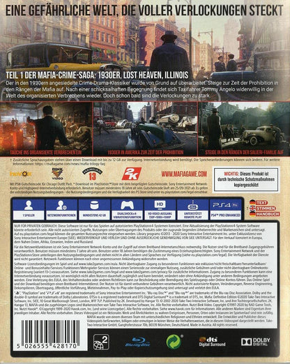 Mafia Definitive Edition - PlayStation 4 Rückseite