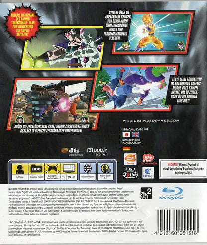 Dragon Ball Raging Blast 2 - PlayStation 3 Rückseite