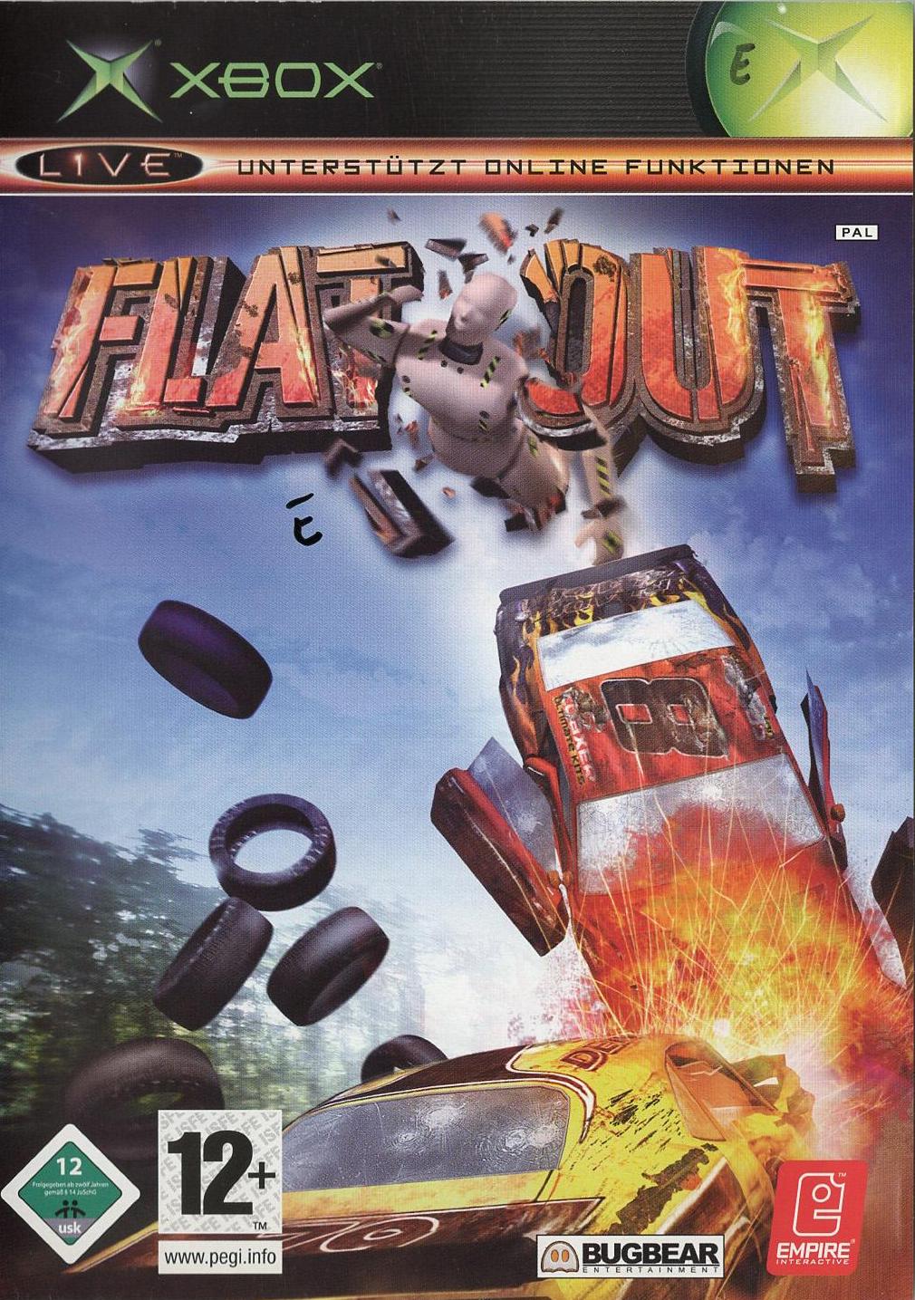 FlatOut - Xbox Vorderseite