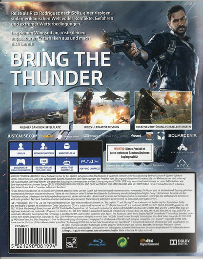 Just Cause 4 - PlayStation 4 Rückseite