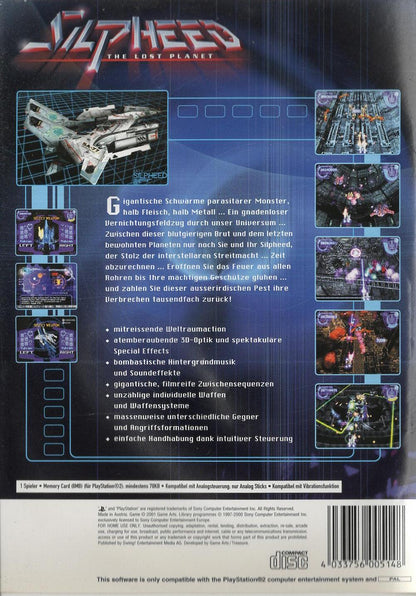 Silpheed: The Lost Planet - PlayStation 2 Rückseite