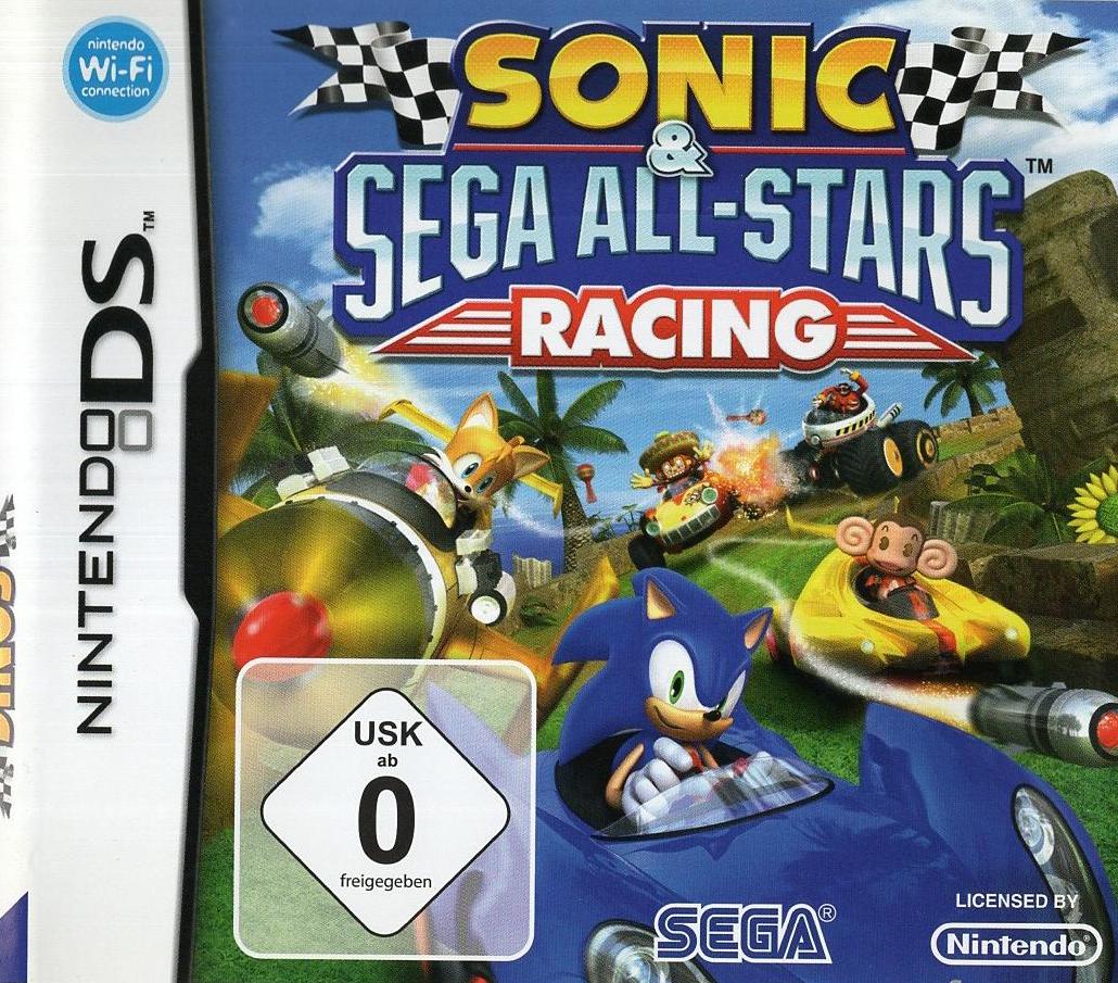Sonic & SEGA All-Stars Racing - Nintendo DS Vorderseite