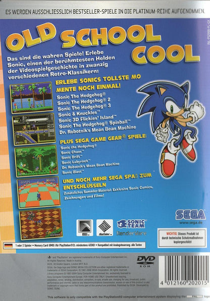 Sonic Mega Collection Plus - PlayStation 2 Rückseite