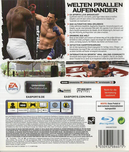 EA Sports MMA - PlayStation 3 Rückseite