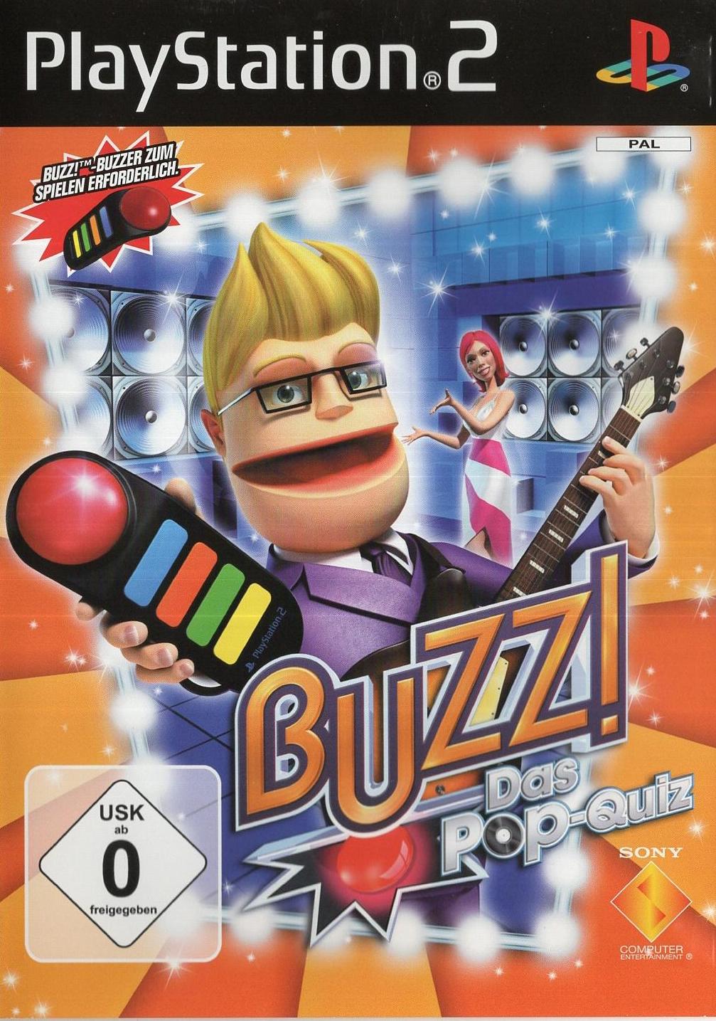 Buzz! Das Pop-Quiz - PlayStation 2 Vorderseite