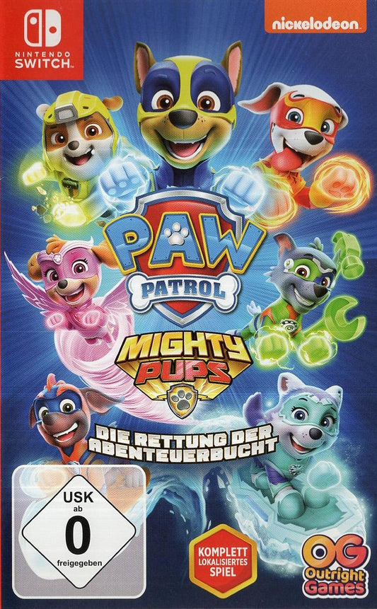 PAW Patrol: Mighty Pups - Die Rettung der Abenteuerbucht - Nintendo Switch Vorderseite