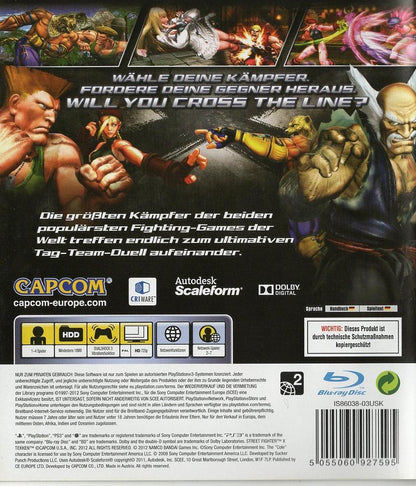 Street Fighter X Tekken - PlayStation 3 Rückseite