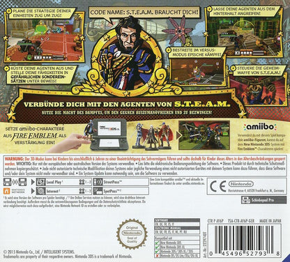 Code Name: S.T.E.A.M. - Nintendo 3DS Rückseite