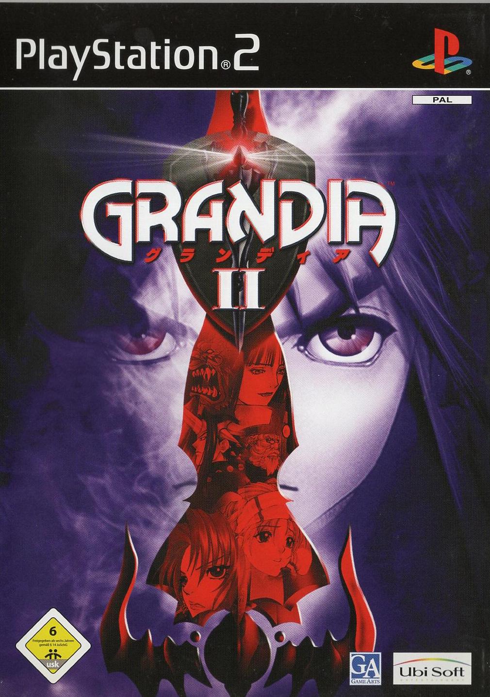 Grandia II - PlayStation 2 Vorderseite