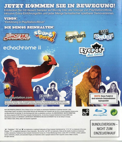 PlayStation Move Starter-Disc - PlayStation 3 Rückseite