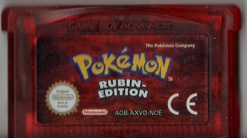 Pokémon Rubin-Edition - Game Boy Advance - Modul Vorderseite