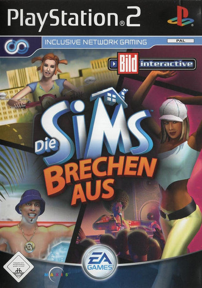 Die Sims brechen aus - PlayStation 2 Vorderseite