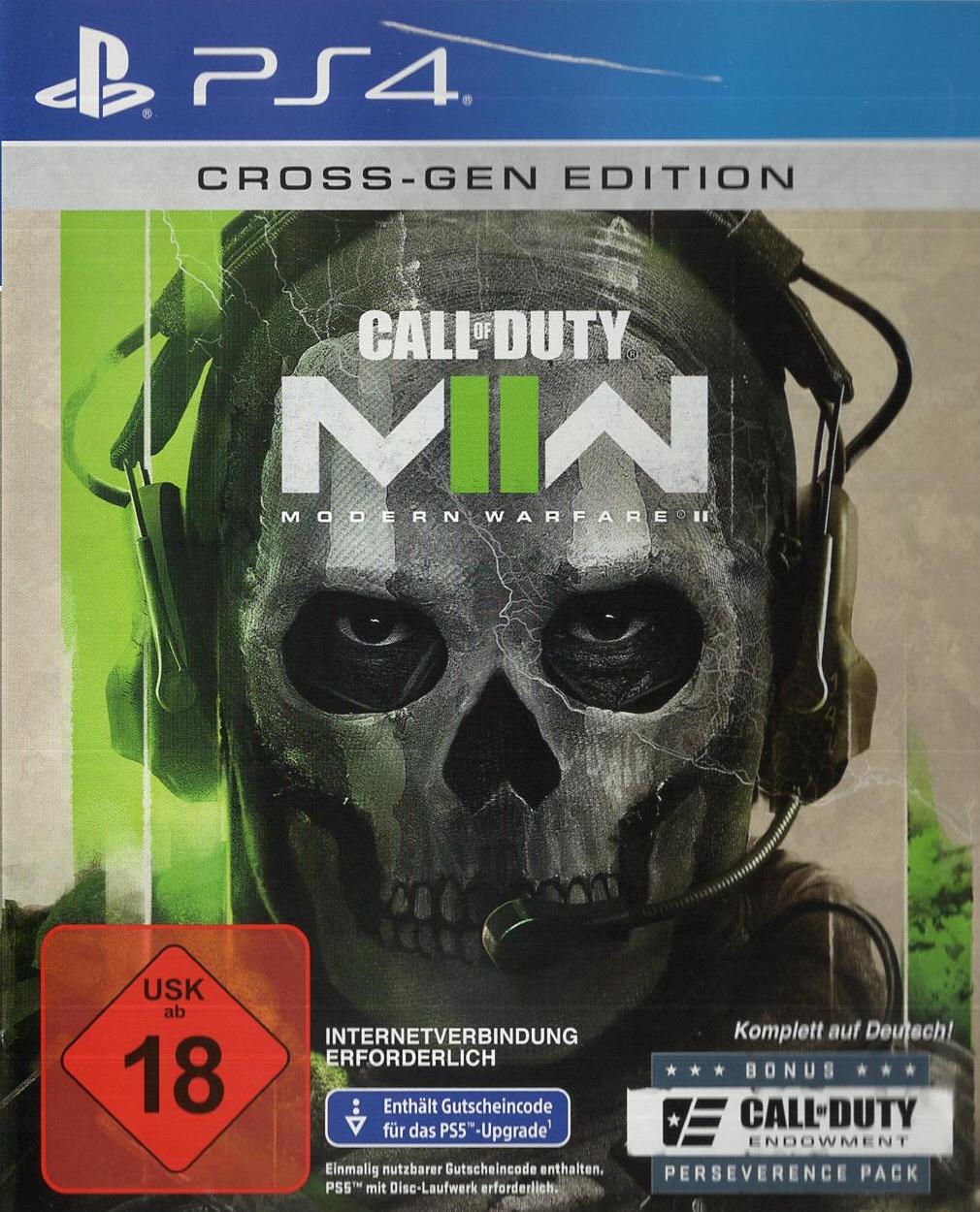 Call of Duty: Modern Warfare II - PlayStation 4 Vorderseite