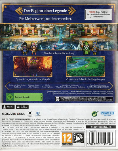 Dragon Quest III HD-2D Remake - PlayStation 5 Rückseite