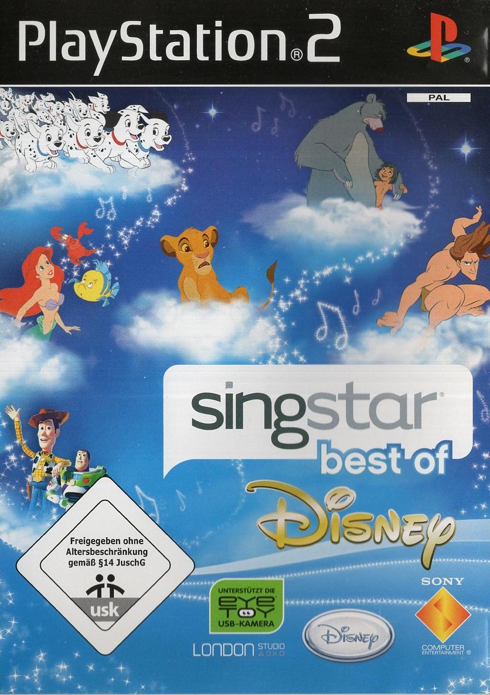 SingStar: Best of Disney - PlayStation 2 Vorderseite
