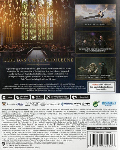 Hogwarts Legacy - PlayStation 5 Rückseite