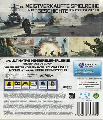 Call of Duty: Modern Warfare 3 - PlayStation 3 Rückseite