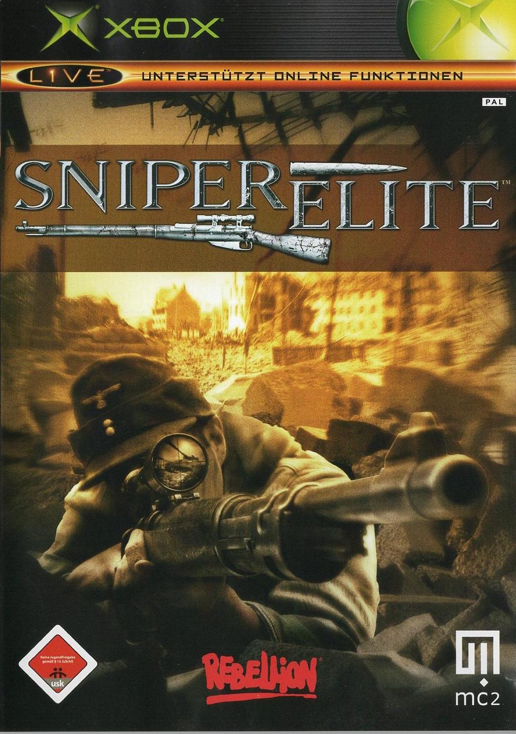 Sniper Elite - Xbox Vorderseite