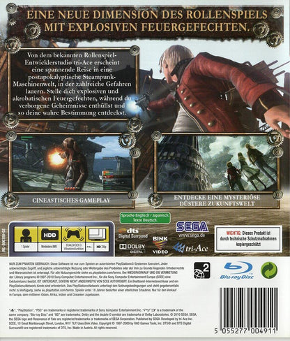 Resonance of Fate - PlayStation 3 Rückseite