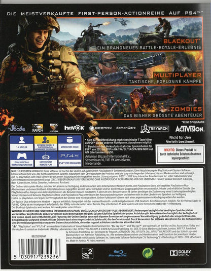 Call of Duty: Black Ops 4 - PlayStation 4 Rückseite