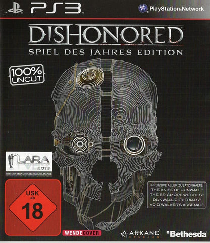 Dishonored: Spiel des Jahres Edition - PlayStation 3 Vorderseite