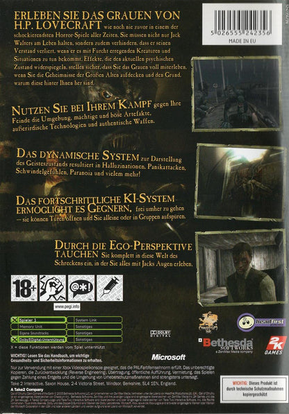 Call of Cthulhu: Dark Corners of the Earth - Xbox Rückseite