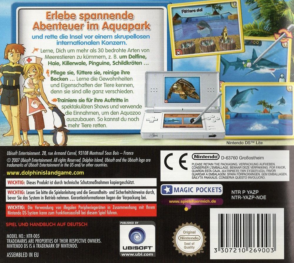 Abenteuer auf der Delfininsel - Nintendo DS Rückseite