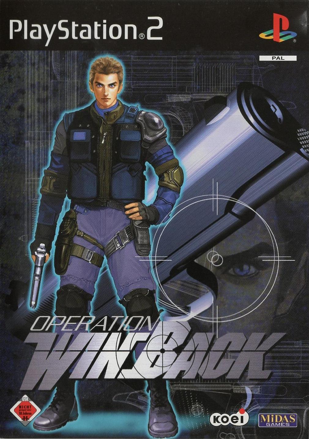 Operation WinBack - PlayStation 2 Vorderseite