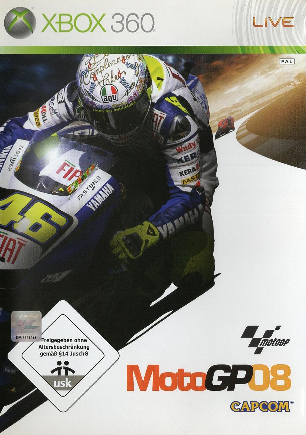 MotoGP 08 - Xbox 360 Vorderseite